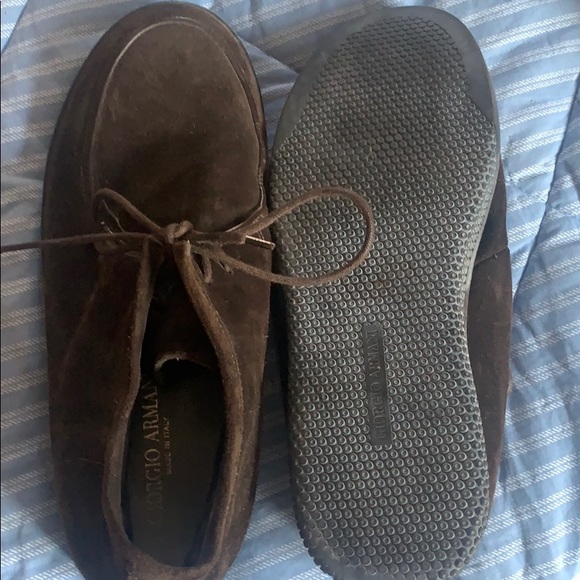 Giorgio Armani suede ankle booties main image 4